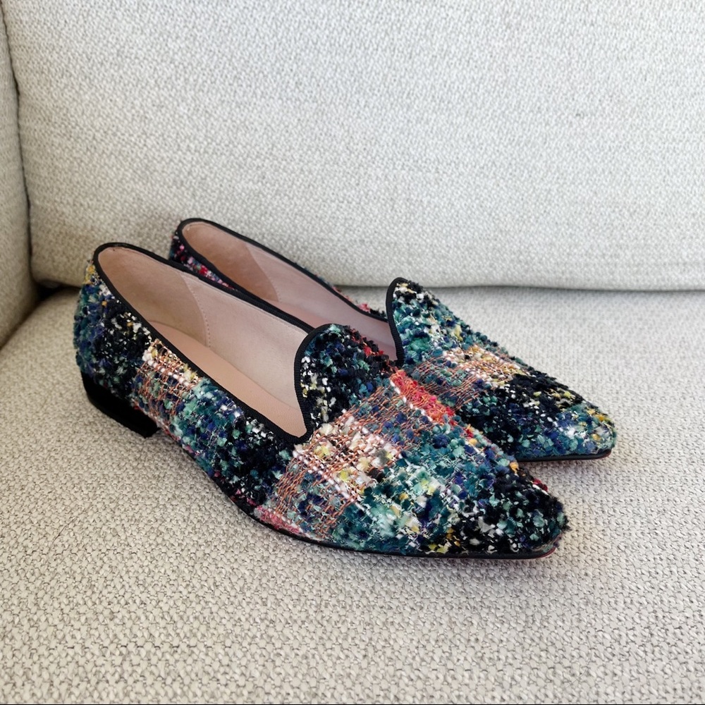 Anthropologie Multicolor Tweed Flats